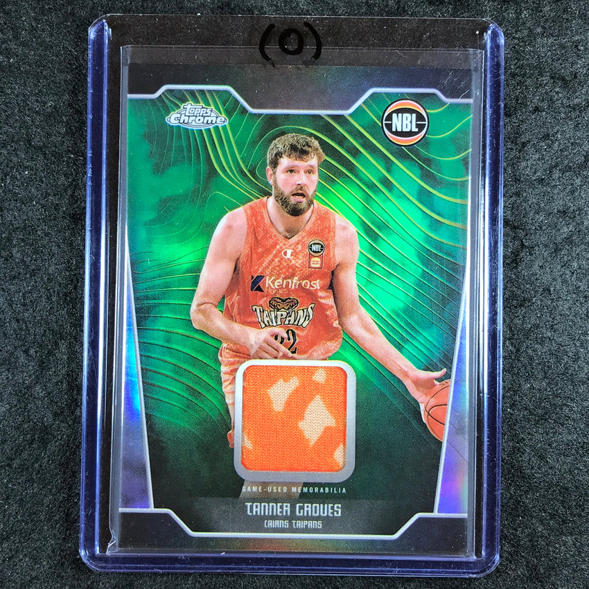 2024-25 Topps Chrome NBL TANNER GROVES Jersey Relic Refractor #TG (O)