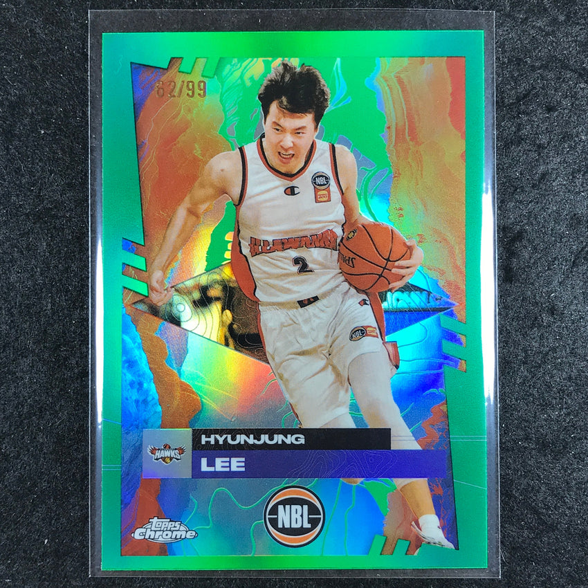 2024-25 Topps Chrome NBL HYUNJUNG LEE Base Green 62/99 #32