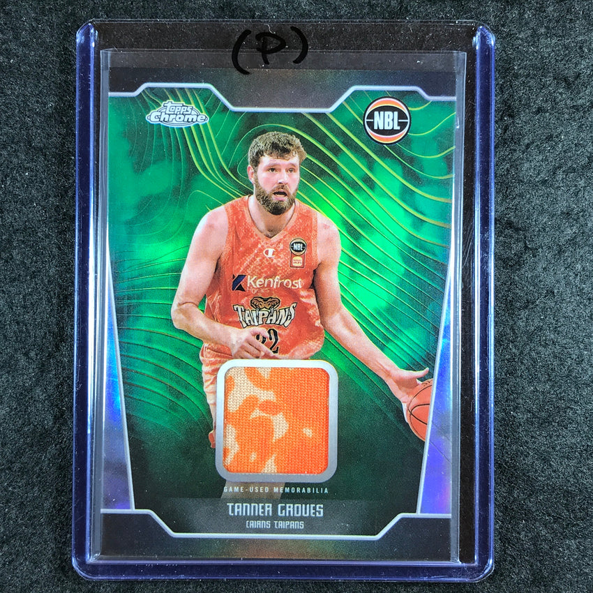 2024-25 Topps Chrome NBL TANNER GROVES Jersey Relic Refractor #TG (P)