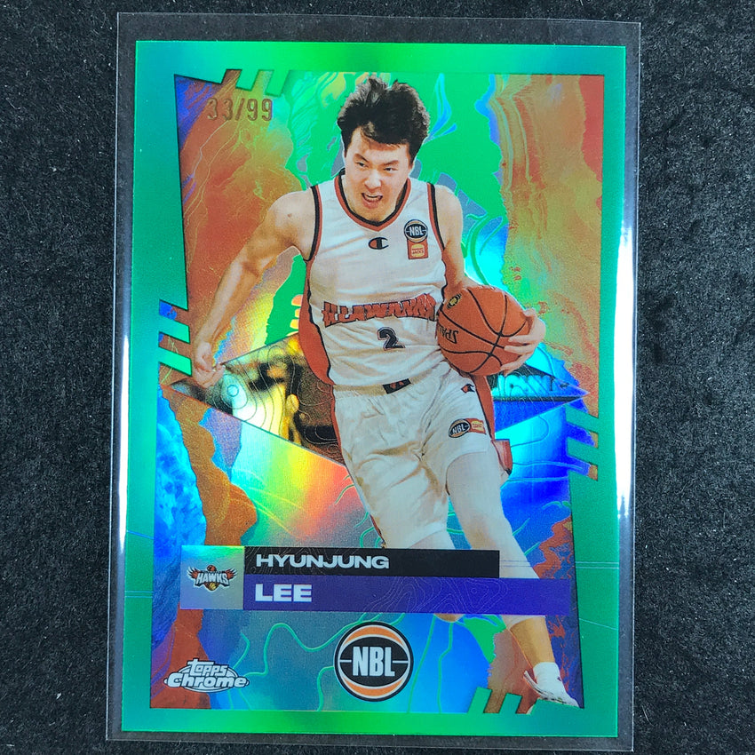 2024-25 Topps Chrome NBL HYUNJUNG LEE Base Green 33/99 #32