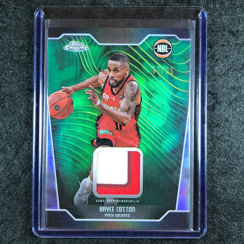 2024-25 Topps Chrome NBL BRYCE COTTON Patch Relic Premium 16/25