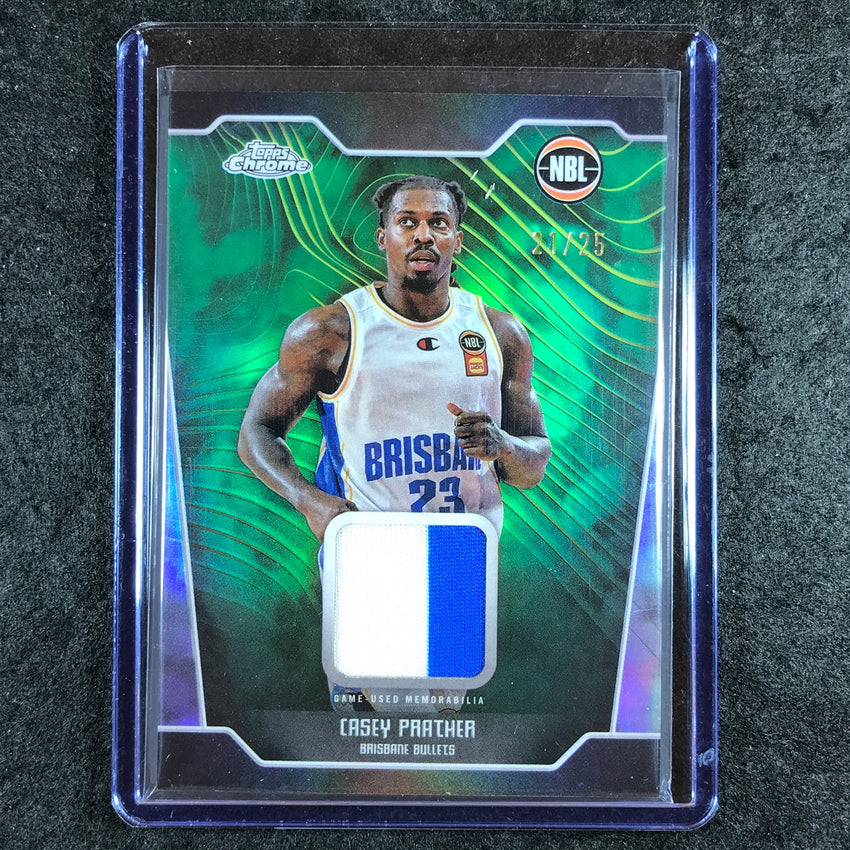 2024-25 Topps Chrome NBL CASEY PRATHER Patch Relic Premium 21/25