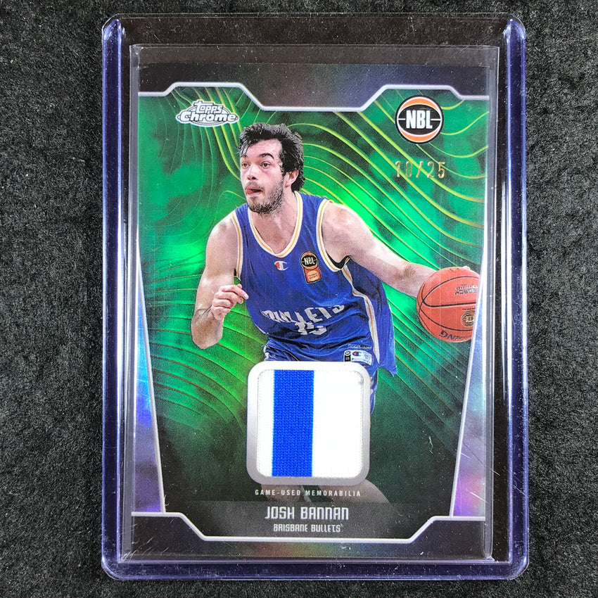 2024-25 Topps Chrome NBL JOSH BANNAN Patch Relic Premium 18/25