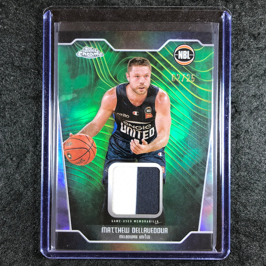 2024-25 Topps Chrome NBL MATTHEW DELLAVEDOVA Patch Relic Premium 2/25