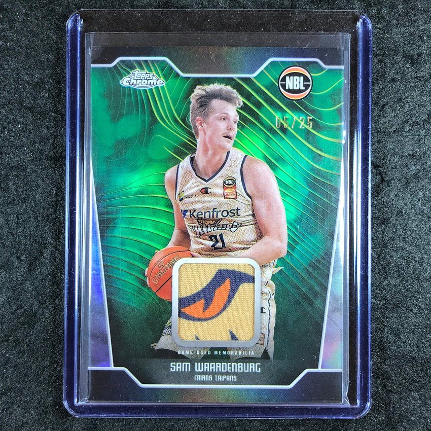 2024-25 Topps Chrome NBL SAM WAARDENBURG Patch Relic Premium 5/25
