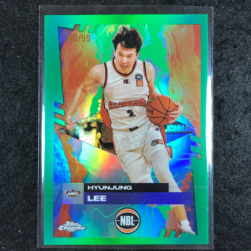 2024-25 Topps Chrome NBL HYUNJUNG LEE Base Green 60/99 #32