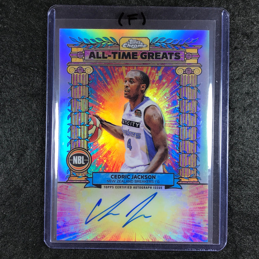 2024-25 Topps Chrome NBL CEDRIC JACKSON All-Time Greats Auto Refractor #CJ (F)