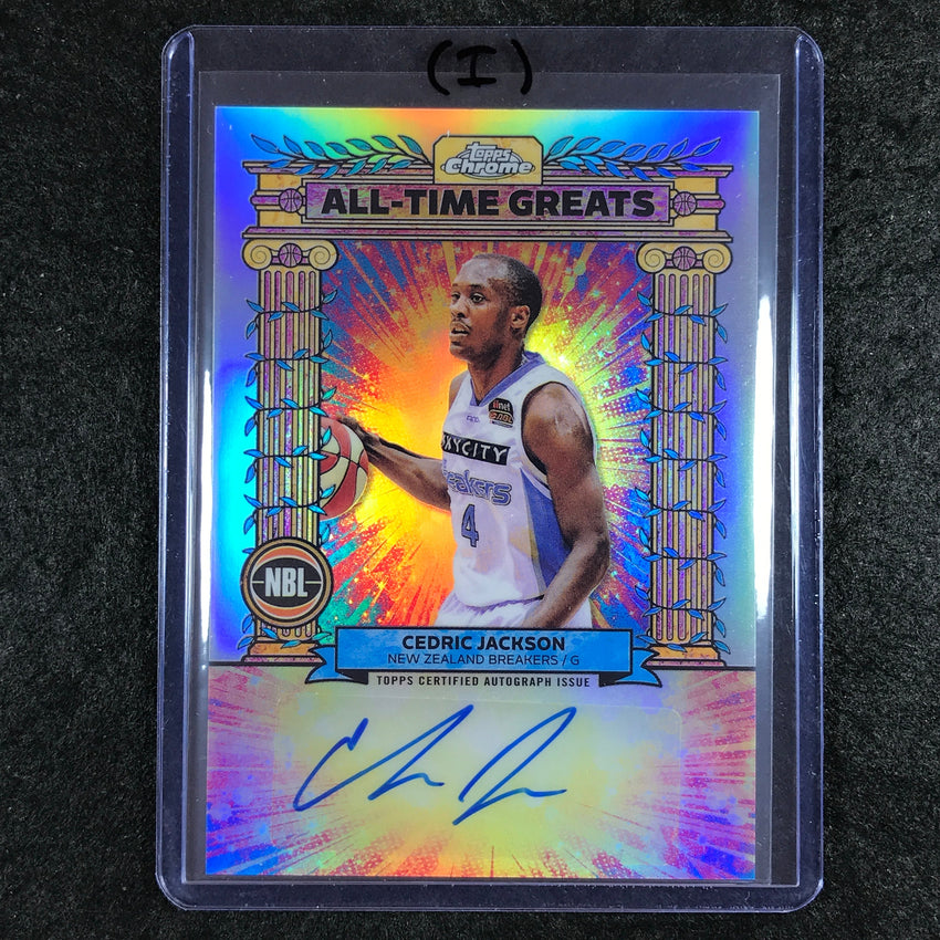 2024-25 Topps Chrome NBL CEDRIC JACKSON All-Time Greats Auto Refractor #CJ (I)