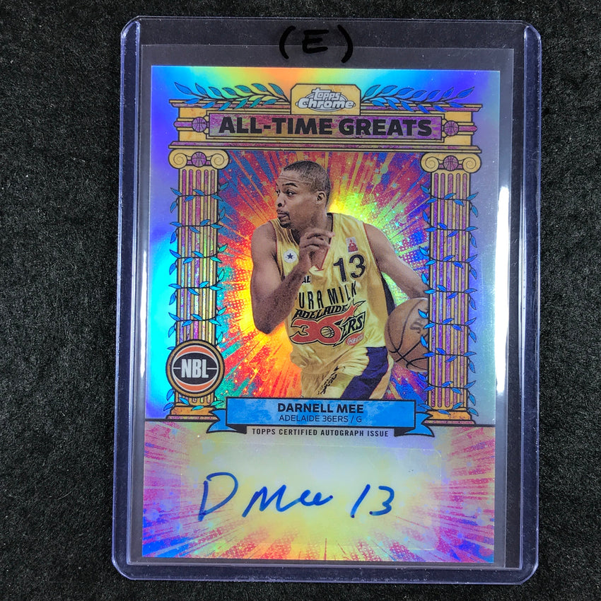 2024-25 Topps Chrome NBL DARNELL MEE All-Time Greats Autograph Refractor #DM (E)