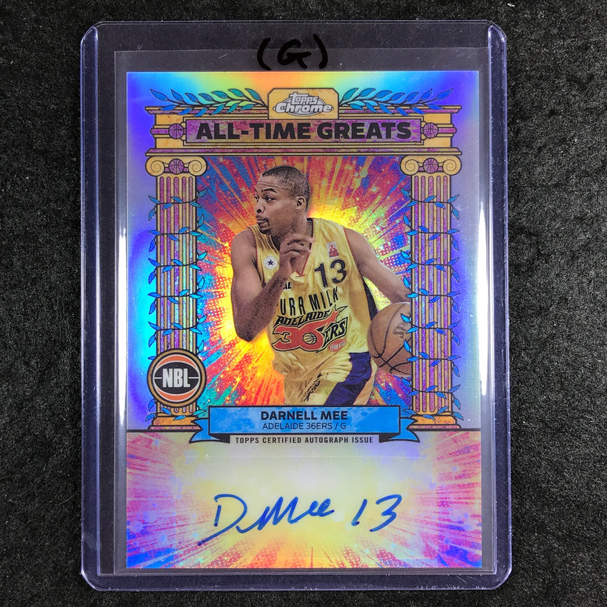 2024-25 Topps Chrome NBL DARNELL MEE All-Time Greats Autograph Refractor #DM (G)
