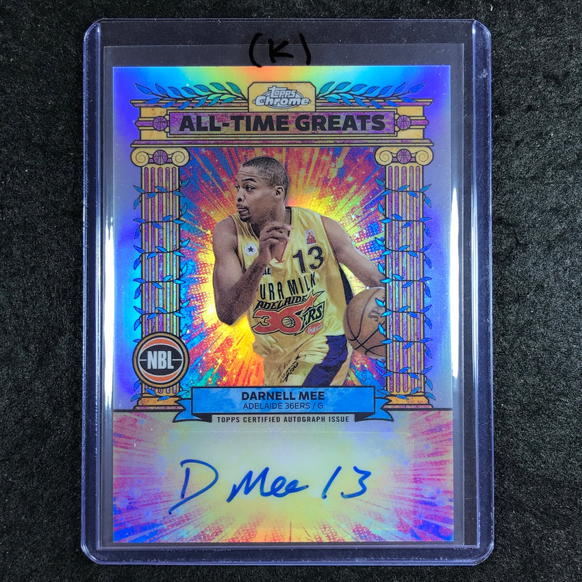 2024-25 Topps Chrome NBL DARNELL MEE All-Time Greats Autograph Refractor #DM (K)