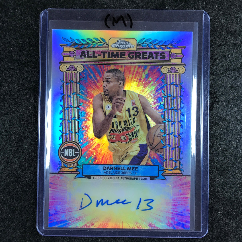 2024-25 Topps Chrome NBL DARNELL MEE All-Time Greats Autograph Refractor #DM (M)