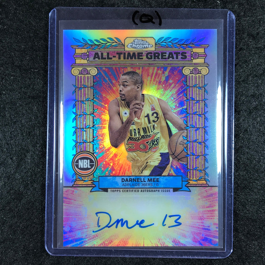 2024-25 Topps Chrome NBL DARNELL MEE All-Time Greats Autograph Refractor #DM (Q)