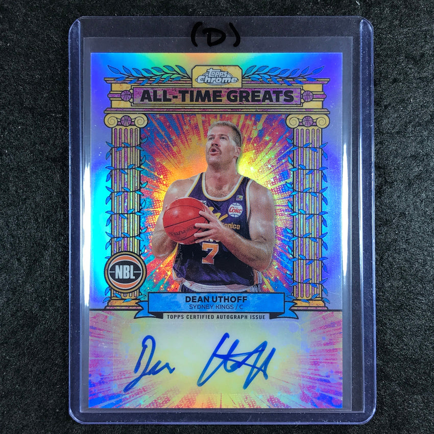 2024-25 Topps Chrome NBL DEAN UTHOFF All-Time Greats Autograph Refractor #DU (D)