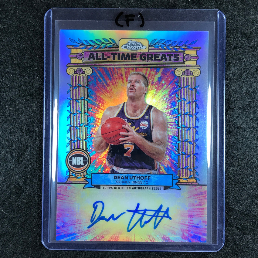 2024-25 Topps Chrome NBL DEAN UTHOFF All-Time Greats Autograph Refractor #DU (F)