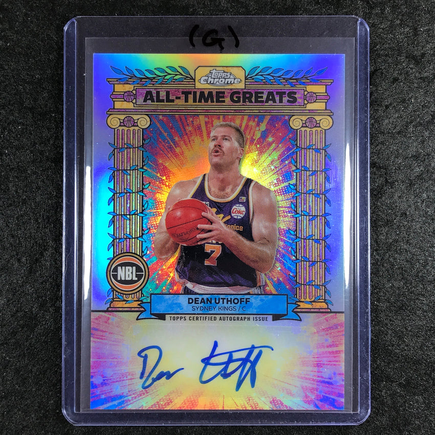 2024-25 Topps Chrome NBL DEAN UTHOFF All-Time Greats Autograph Refractor #DU (G)
