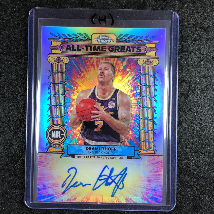 2024-25 Topps Chrome NBL DEAN UTHOFF All-Time Greats Autograph Refractor #DU (H)