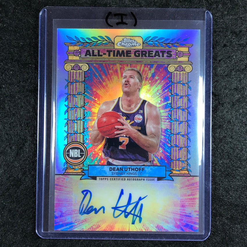 2024-25 Topps Chrome NBL DEAN UTHOFF All-Time Greats Autograph Refractor #DU (I)