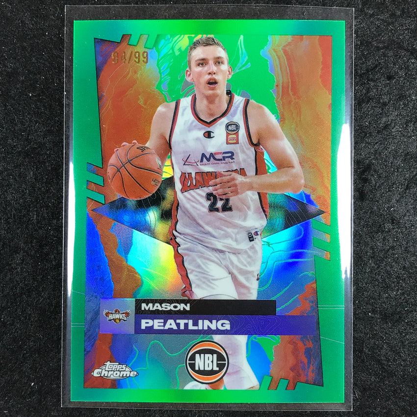 2024-25 Topps Chrome NBL MASON PEATLING Base Green 94/99 #34