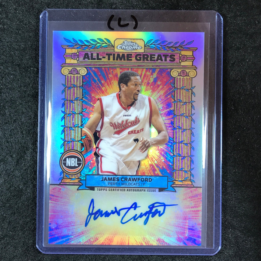 2024-25 Topps Chrome NBL JAMES CRAWFORD All-Time Greats Auto Refractor #JC (L)