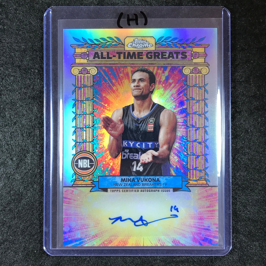 2024-25 Topps Chrome NBL MIKA VUKONA All-Time Greats Autograph Refractor #MV (H)