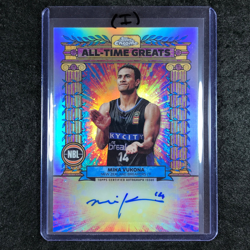 2024-25 Topps Chrome NBL MIKA VUKONA All-Time Greats Autograph Refractor #MV (I)
