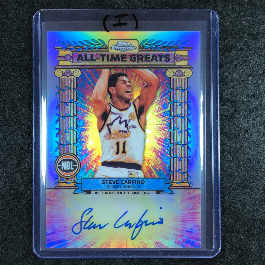 2024-25 Topps Chrome NBL STEVE CARFINO All-Time Greats Auto Refractor #SC (I)