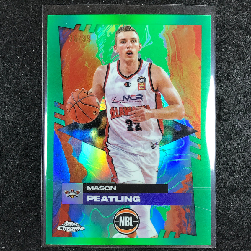 2024-25 Topps Chrome NBL MASON PEATLING Base Green 36/99 #34