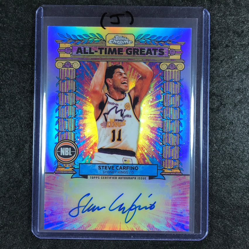 2024-25 Topps Chrome NBL STEVE CARFINO All-Time Greats Auto Refractor #SC (J)