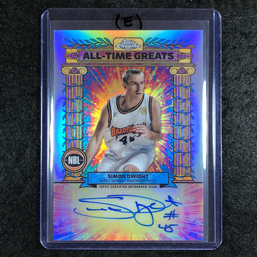 2024-25 Topps Chrome NBL SIMON DWIGHT All-Time Greats Auto Refractor #SD (E)