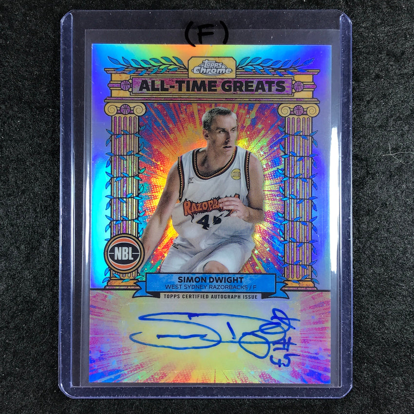 2024-25 Topps Chrome NBL SIMON DWIGHT All-Time Greats Auto Refractor #SD (F)
