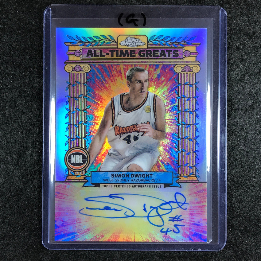 2024-25 Topps Chrome NBL SIMON DWIGHT All-Time Greats Auto Refractor #SD (G)