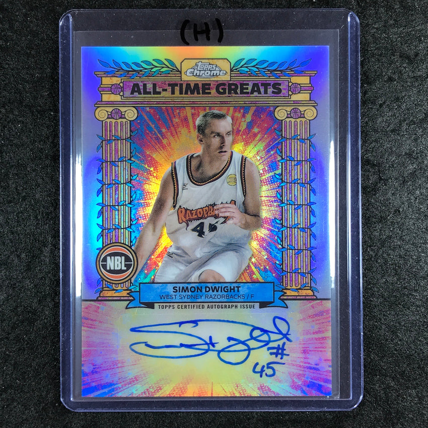 2024-25 Topps Chrome NBL SIMON DWIGHT All-Time Greats Auto Refractor #SD (H)