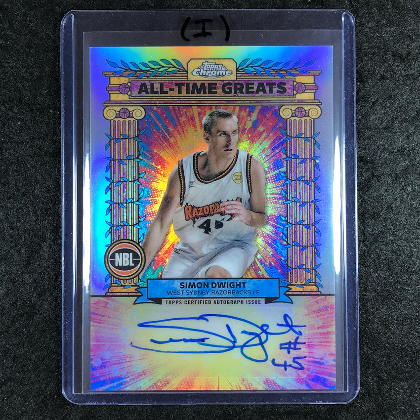 2024-25 Topps Chrome NBL SIMON DWIGHT All-Time Greats Auto Refractor #SD (I)