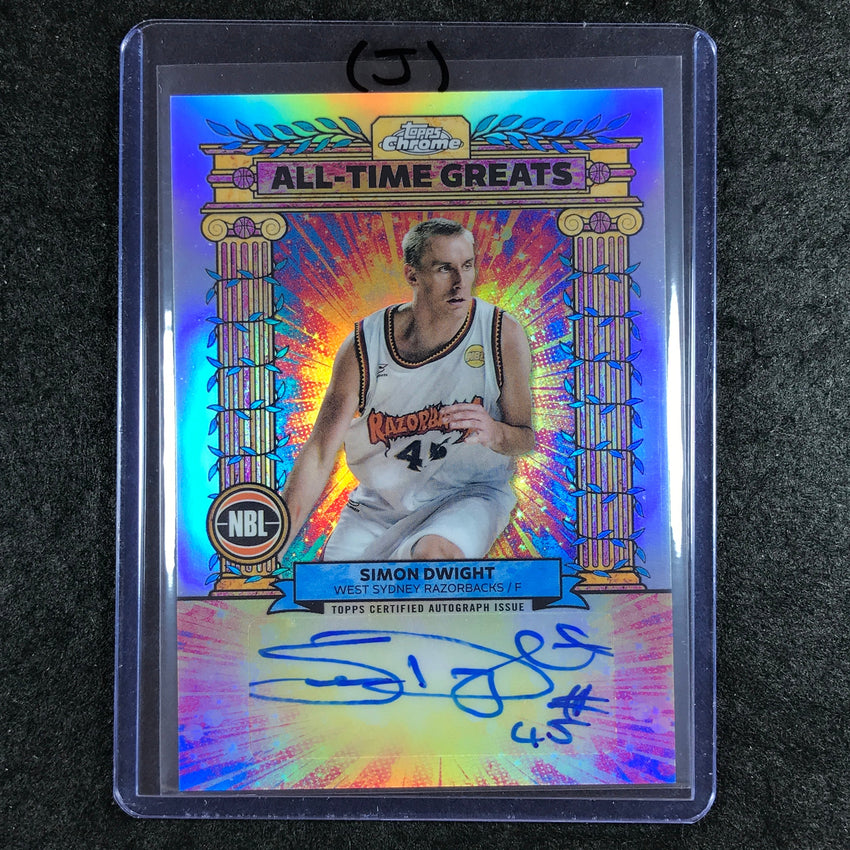 2024-25 Topps Chrome NBL SIMON DWIGHT All-Time Greats Auto Refractor #SD (J)
