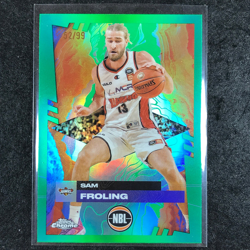 2024-25 Topps Chrome NBL SAM FROLING Base Green 52/99 #35