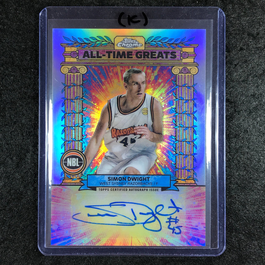 2024-25 Topps Chrome NBL SIMON DWIGHT All-Time Greats Auto Refractor #SD (K)