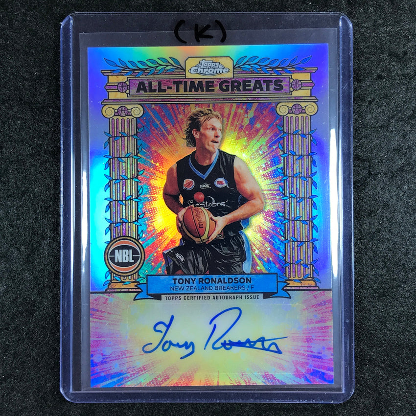 2024-25 Topps Chrome NBL TONY RONALDSON All-Time Greats Auto Refractor #TR (K)