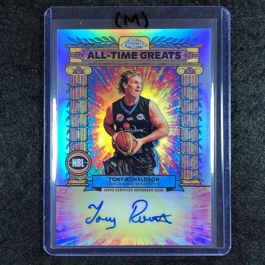 2024-25 Topps Chrome NBL TONY RONALDSON All-Time Greats Auto Refractor #TR (M)