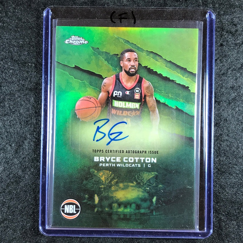 2024-25 Topps Chrome NBL BRYCE COTTON NBL Auto Refractor #BC (F)