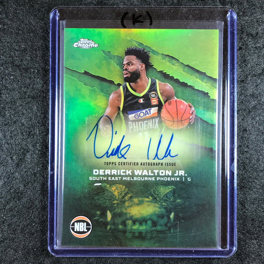 2024-25 Topps Chrome NBL DERRICK WALTON JR. NBL Auto Refractor #DWJ (K)