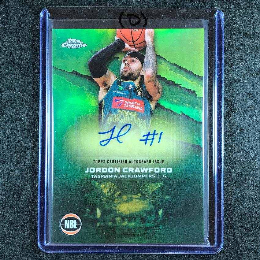 2024-25 Topps Chrome NBL JORDON CRAWFORD NBL Auto Refractor #JD (D)