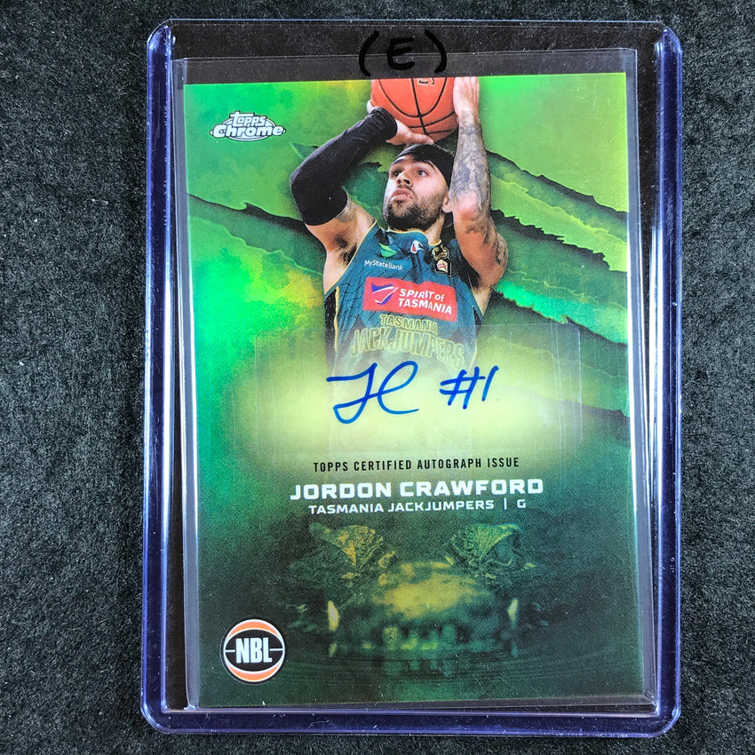 2024-25 Topps Chrome NBL JORDON CRAWFORD NBL Auto Refractor #JD (E)
