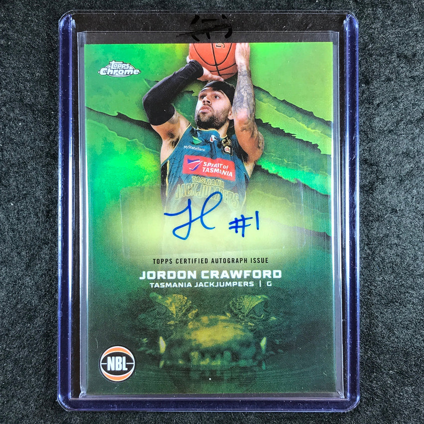 2024-25 Topps Chrome NBL JORDON CRAWFORD NBL Auto Refractor #JD (F)