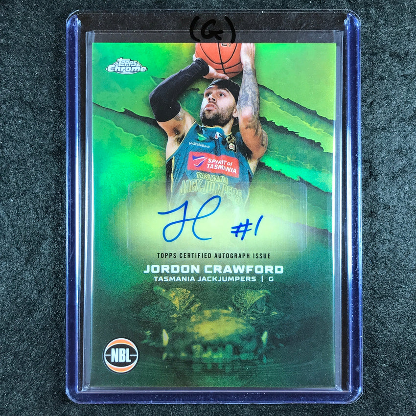 2024-25 Topps Chrome NBL JORDON CRAWFORD NBL Auto Refractor #JD (G)