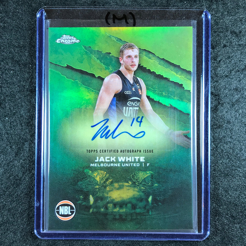 2024-25 Topps Chrome NBL JACK WHITE NBL Auto Refractor #JW (M)
