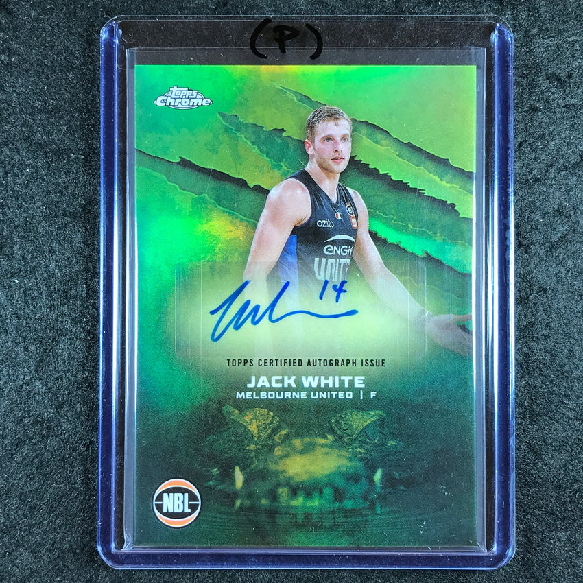 2024-25 Topps Chrome NBL JACK WHITE NBL Auto Refractor #JW (P)
