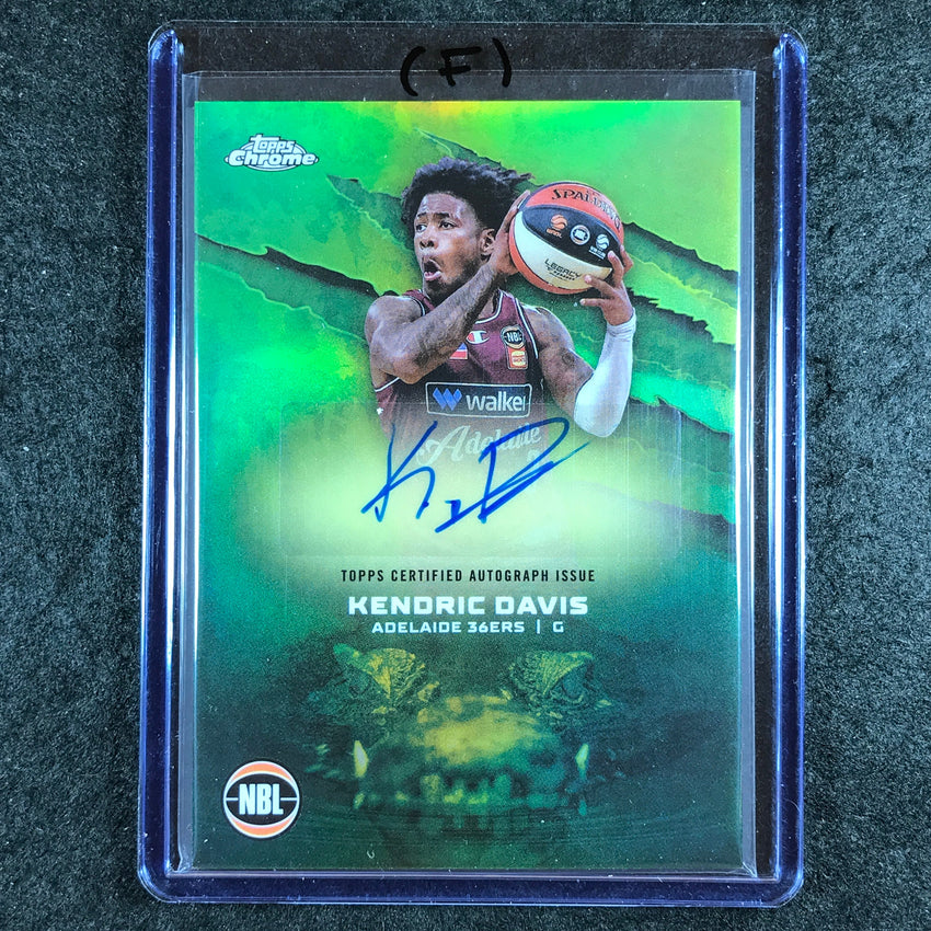 2024-25 Topps Chrome NBL KENDRIC DAVIS NBL Auto Refractor #KD (F)