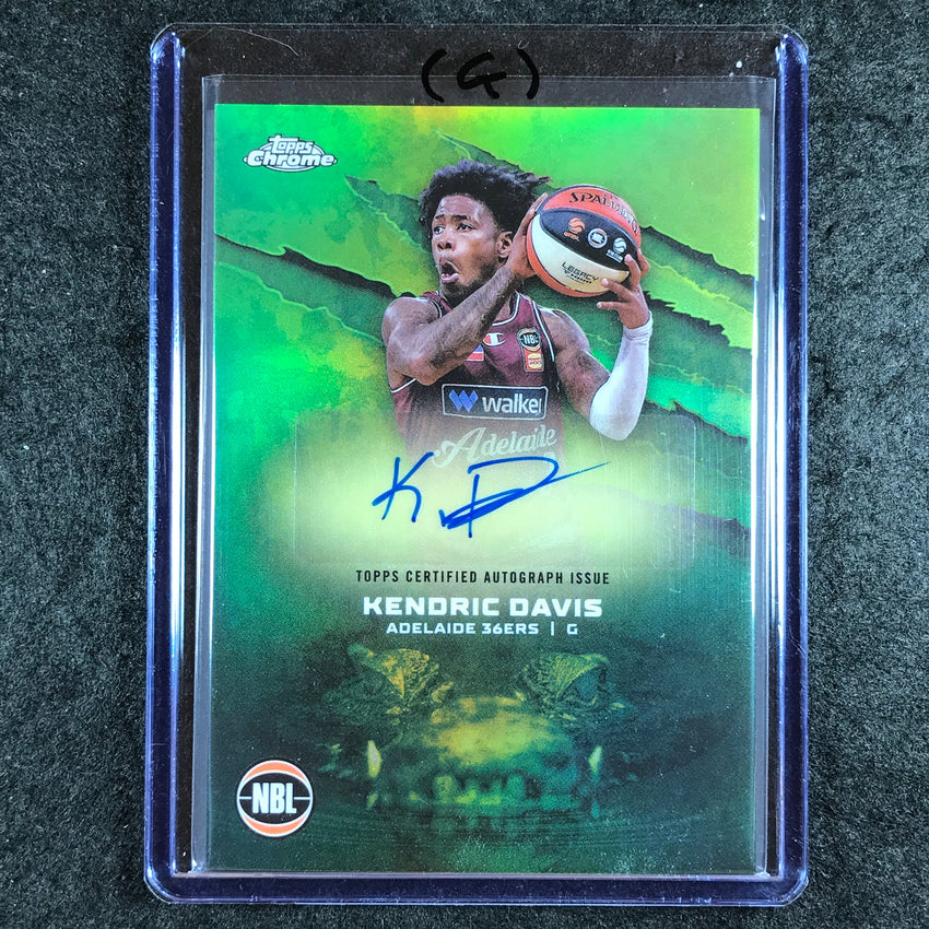 2024-25 Topps Chrome NBL KENDRIC DAVIS NBL Auto Refractor #KD (G)