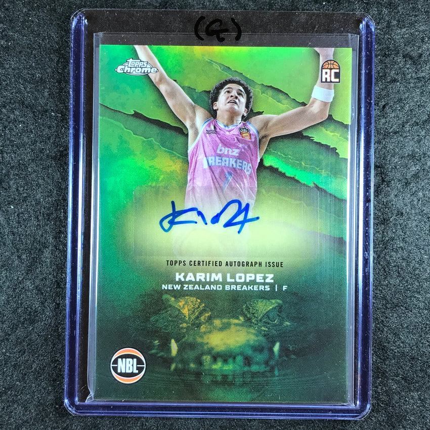 2024-25 Topps Chrome NBL KARIM LOPEZ NBL Rookie Auto Refractor #KL (G)